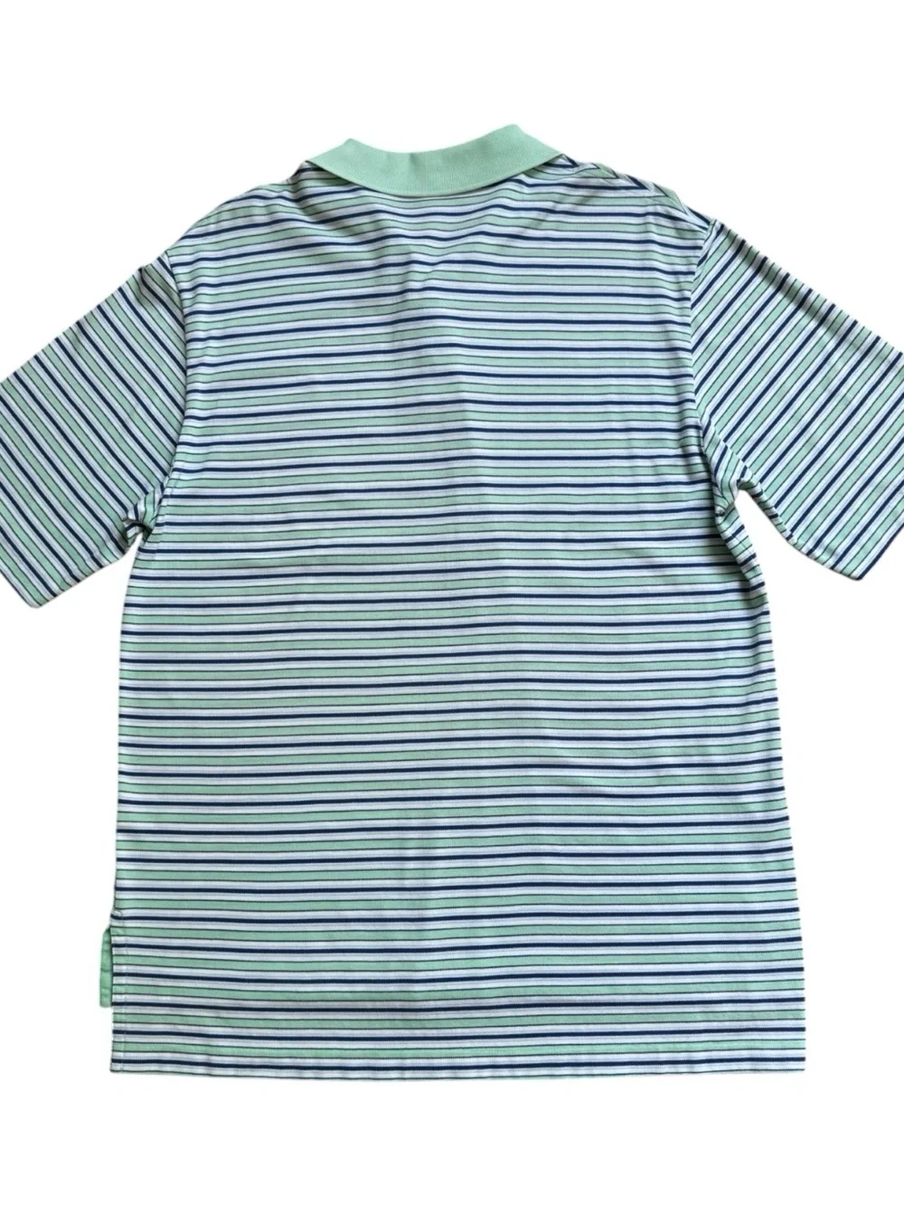 Polo Ralph Lauren Golf Men’s Green/Blue Striped Polo 100% Cotton Medium NWOT
